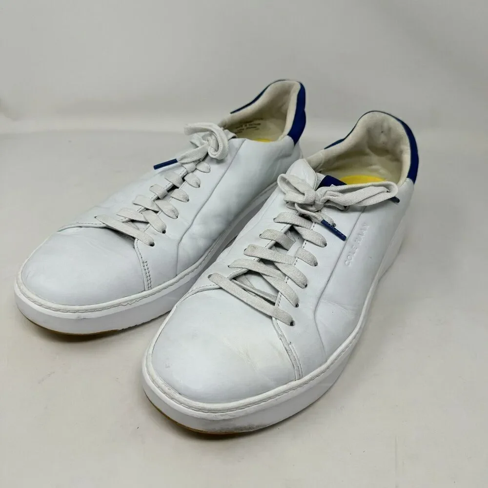 Cole Haan Grand Series Sneaker Optic White‎ Leather C35001 Men's Size 11.5